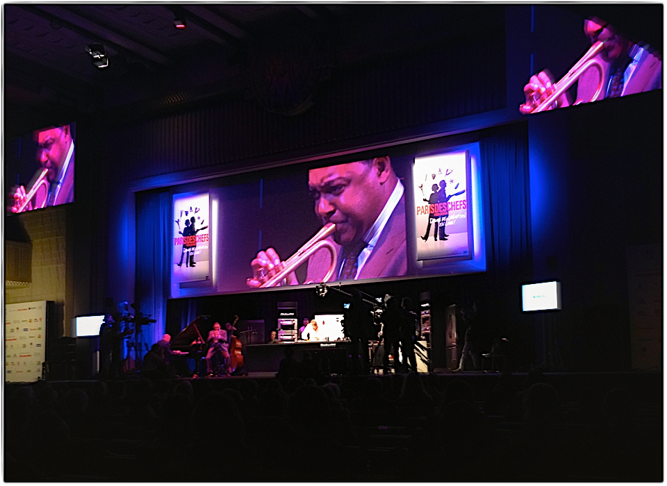 Wynton Marsalis & david Kinch at Paris des Chefs 