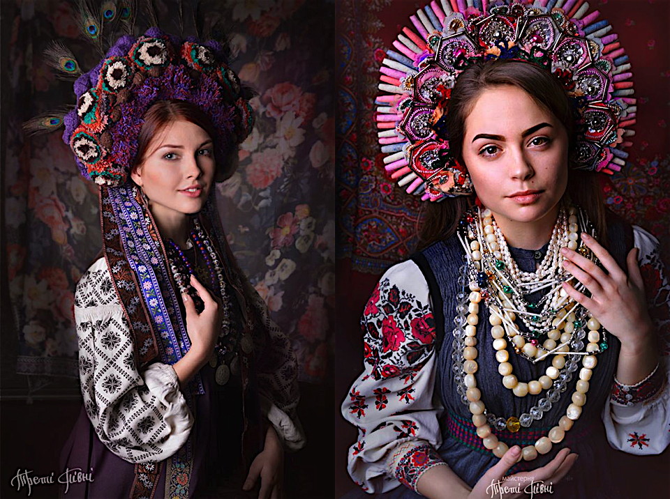 Ukrainian floral on sale headdress